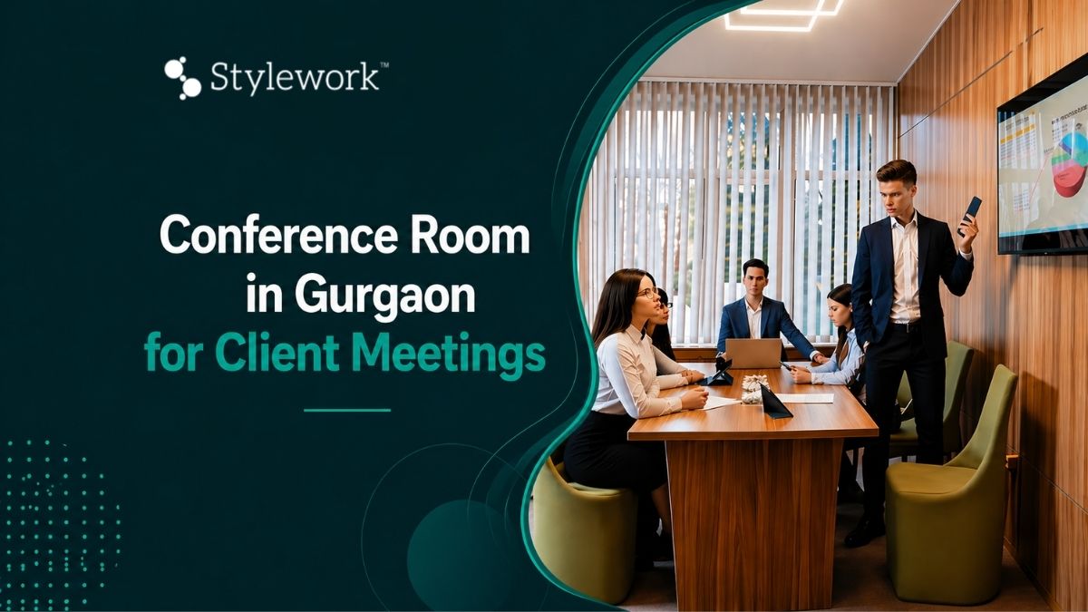 Conference room in Gurgaon for client meetings